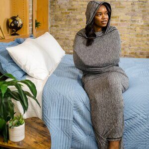 Hug Sleep Hooded Sleep Pod Gray Size Medium Hug Sleep Pod Move + Hood